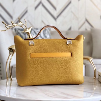 Hermes 24/24 29 Bag In Curry Clemence Calfskin LDBS241403