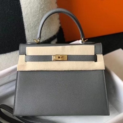 Hermes Ardoise Epsom Kelly 25cm Sellier Bag GHW LDBS241428