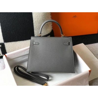 Hermes Ardoise Epsom Kelly 25cm Sellier Bag GHW LDBS241428