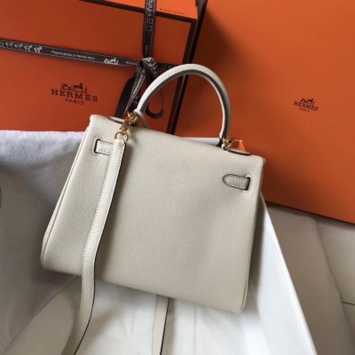 Hermes Beton Clemence Kelly 25cm GHW Bag LDBS242838