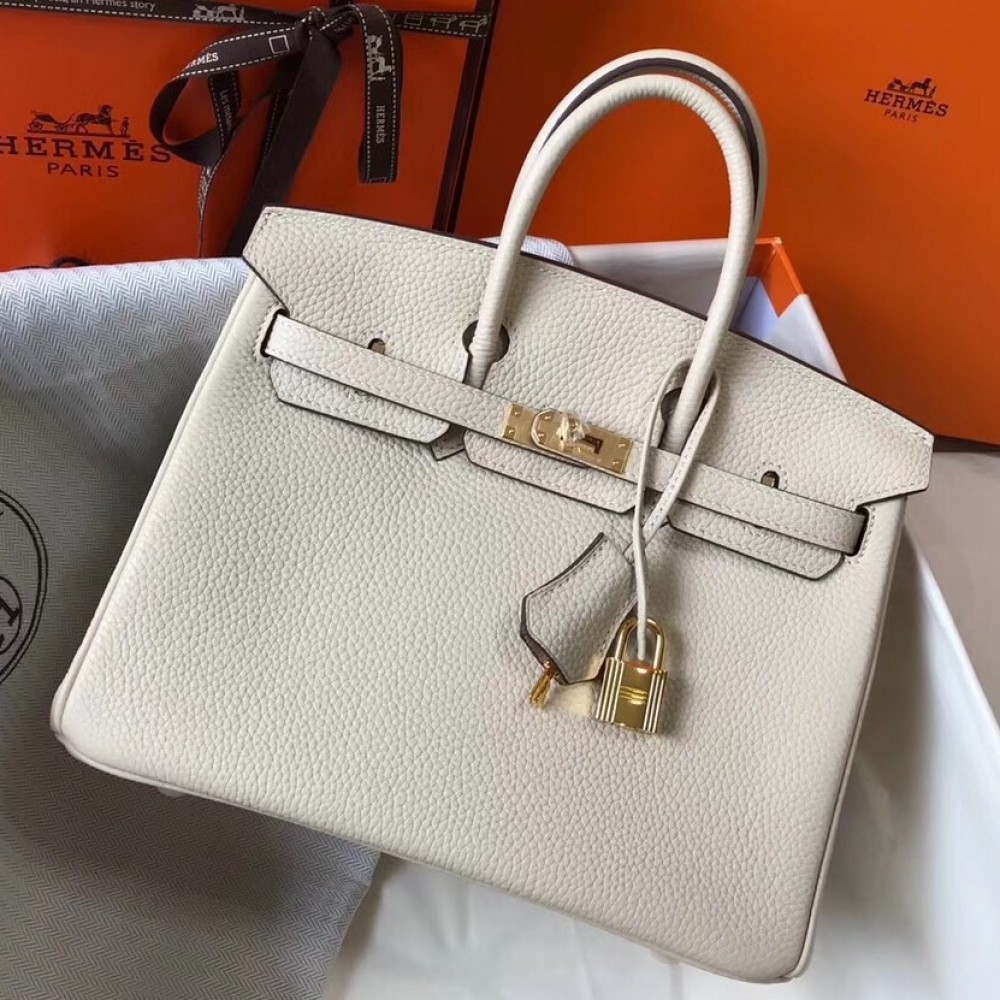 Hermes Birkin 25cm Bag In Beton Clemence Leather LDBS241519