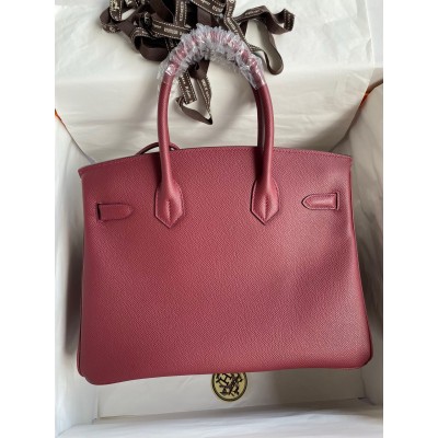 Hermes Birkin 30 Retourne Handmade Bag In Ruby Epsom Calfskin LDBS241663