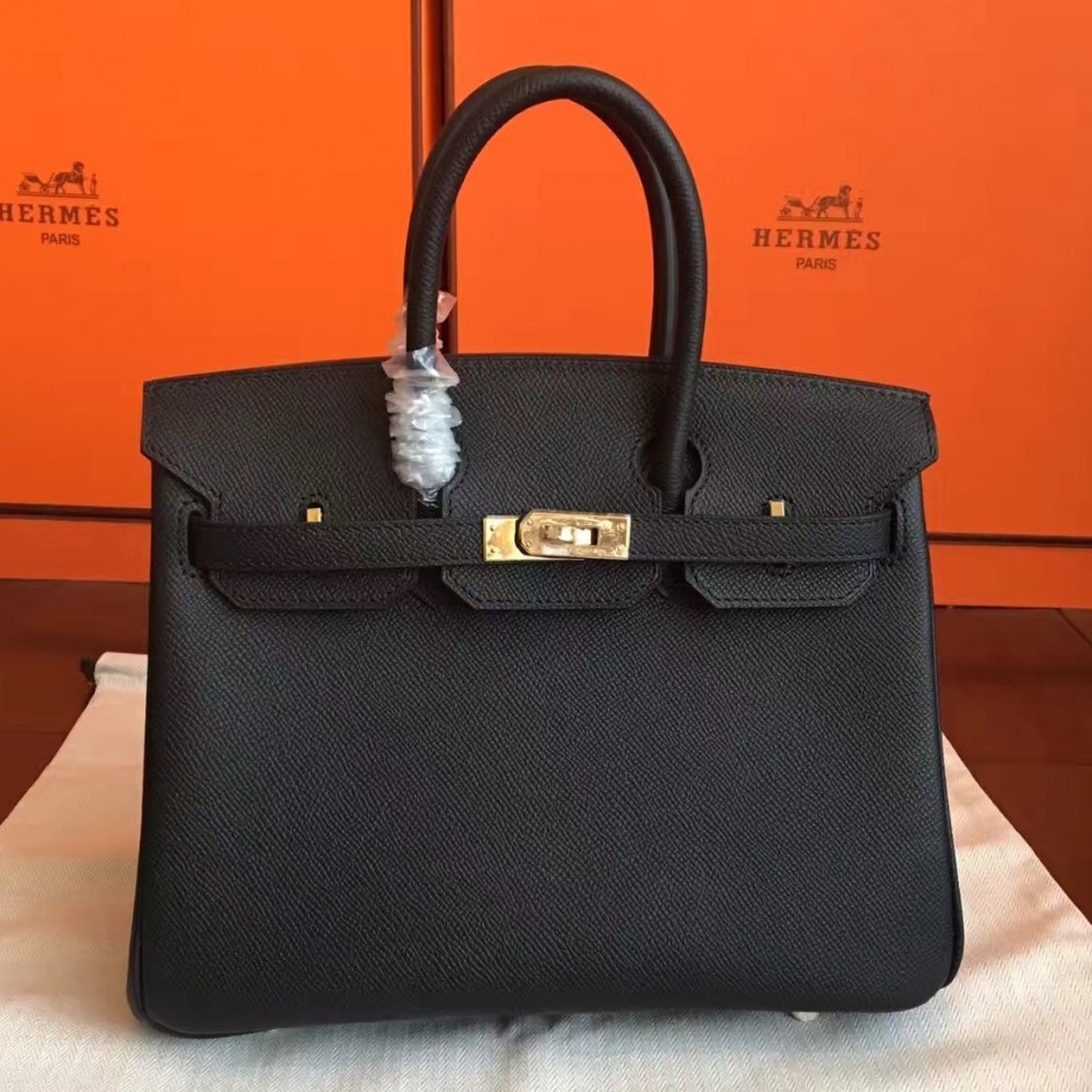 Hermes Black Birkin 25cm Epsom Handmade Bag LDBS241699