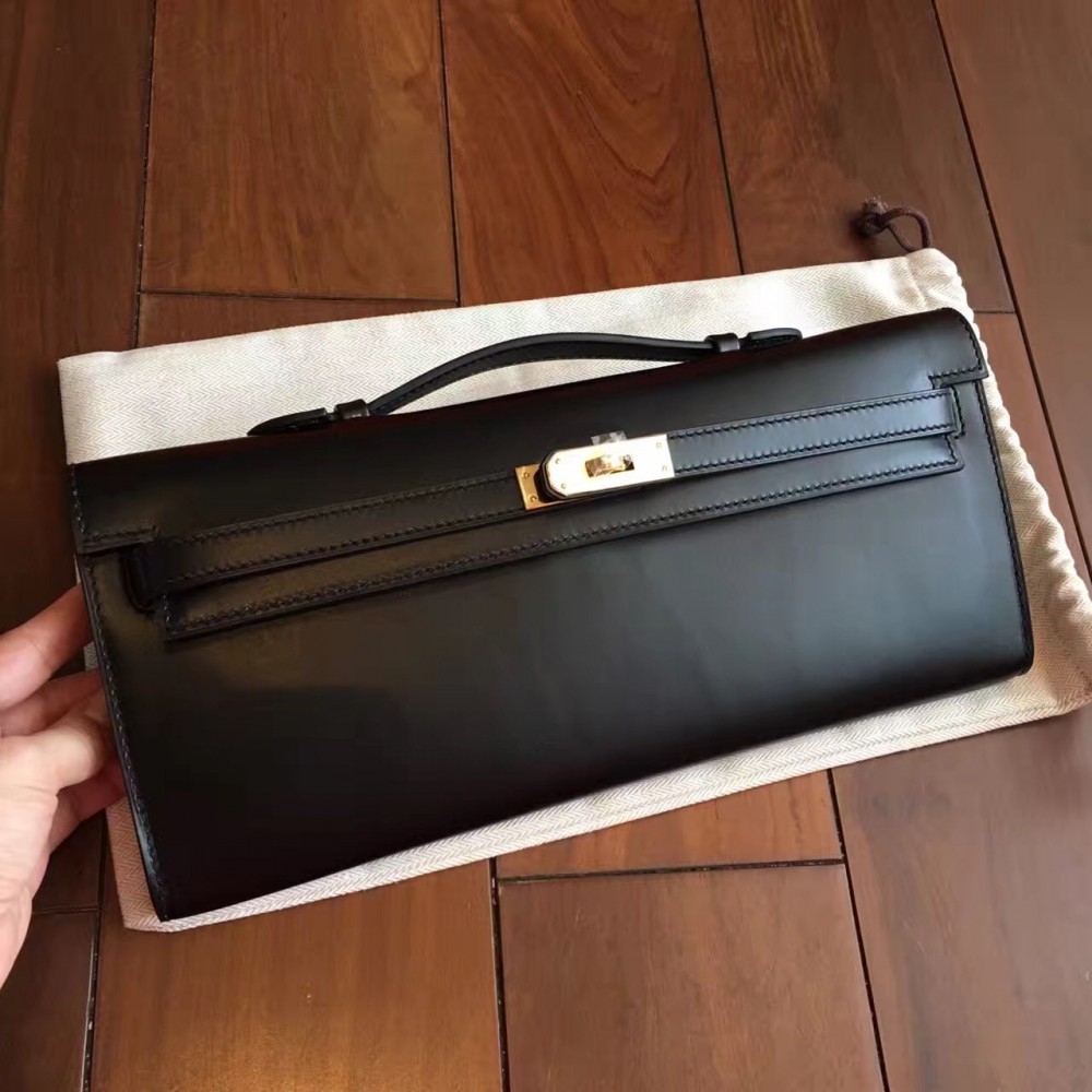 Hermes Black Box Kelly Cut Handmade Bag LDBS241706