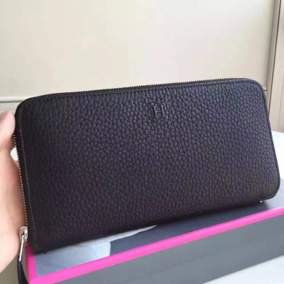 Hermes Black Clemence Azap Zipped Wallet LDBS241708