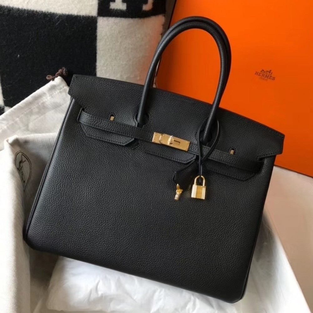 Hermes Black Clemence Birkin 35cm Bag LDBS241709