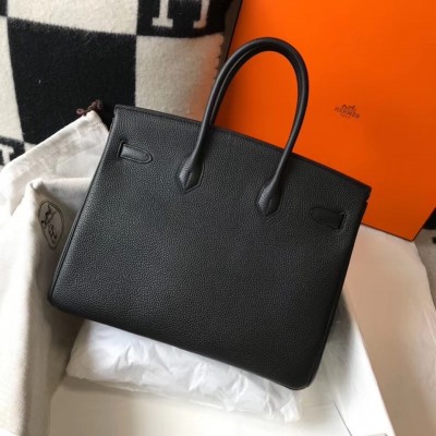 Hermes Black Clemence Birkin 35cm Bag LDBS241709