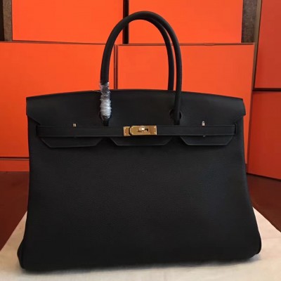 Hermes Black Clemence Birkin 40cm Handmade Bag LDBS241710