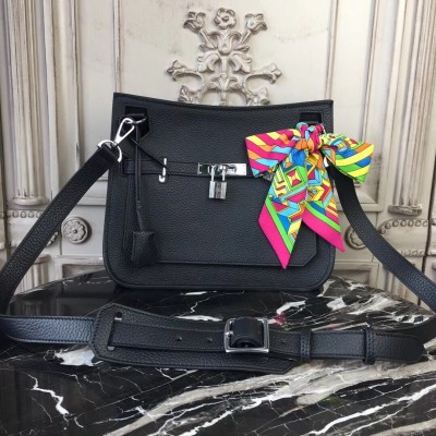 Hermes Black Clemence Jypsiere 28cm Bag LDBS241712