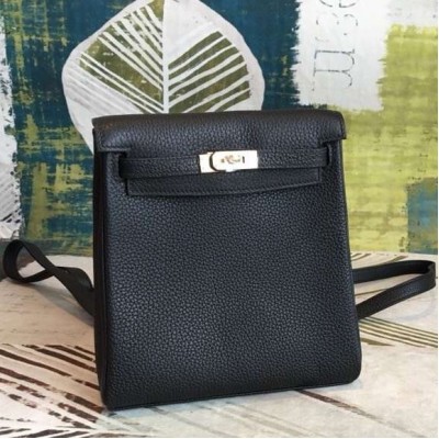 Hermes Black Clemence Kelly Ado PM Backpack LDBS241716