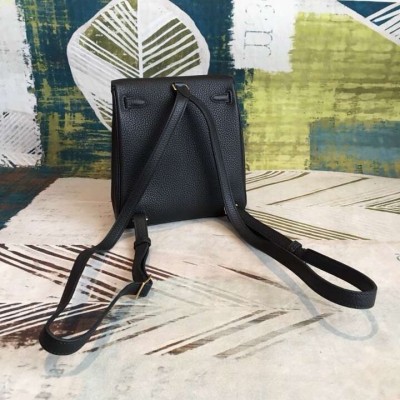 Hermes Black Clemence Kelly Ado PM Backpack LDBS241716