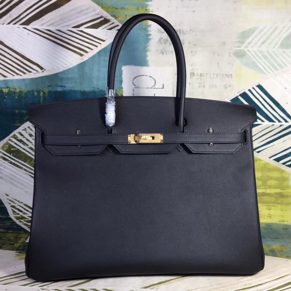 Hermes Black Epsom Birkin 40cm Handmade Bag LDBS241724