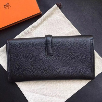 Hermes Black Epsom Jige Elan 29 Clutch Bag LDBS241728