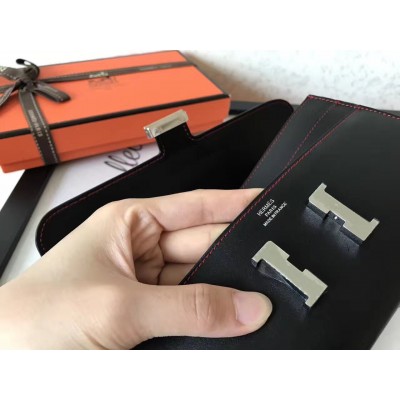 Hermes Black Swift Constance Long Wallet LDBS241752