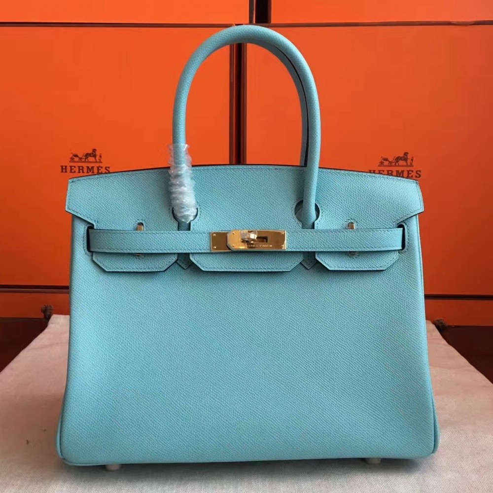 Hermes Blue Atoll Birkin 25cm Epsom Handmade Bag LDBS241759