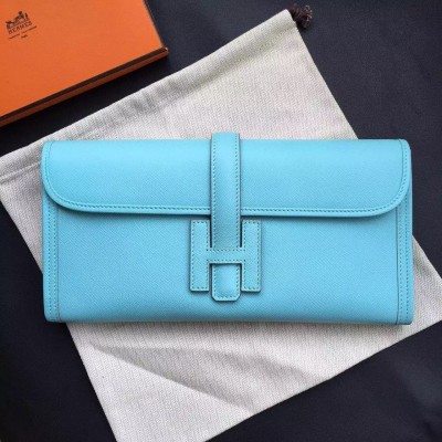 Hermes Blue Atoll Epsom Jige Elan 29 Clutch Bag LDBS241762