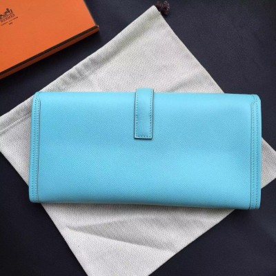 Hermes Blue Atoll Epsom Jige Elan 29 Clutch Bag LDBS241762