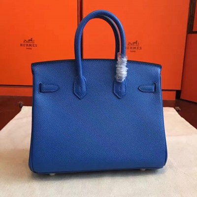 Hermes Blue Birkin 25cm Epsom Handmade Bag LDBS241765