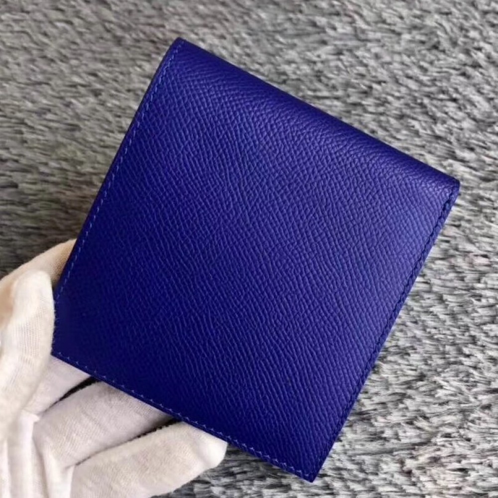 Hermes Blue Electric MC2 Copernic Compact Wallet LDBS241786