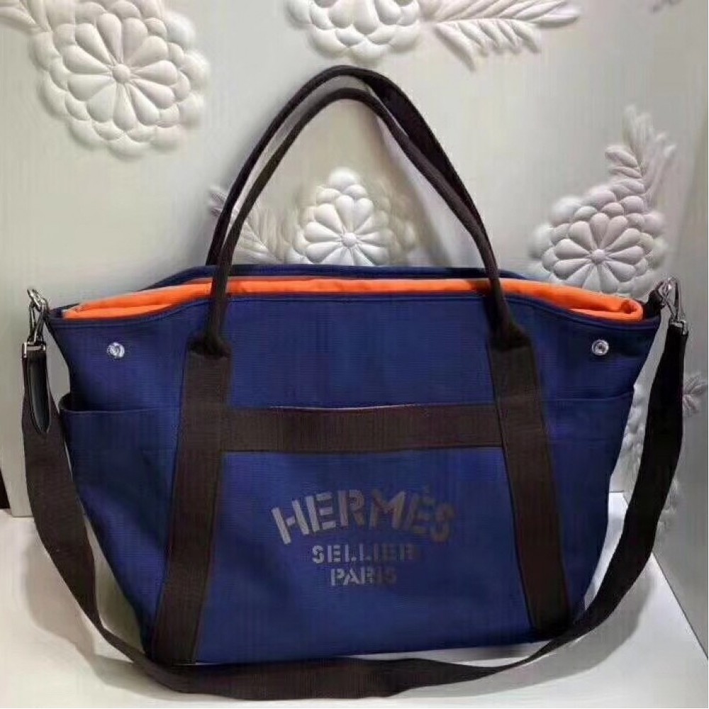 Hermes Blue Functional Grooming Bag LDBS241791