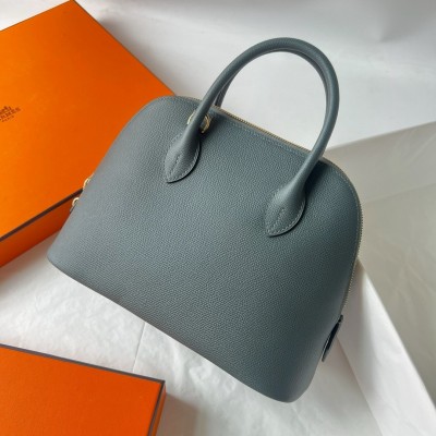 Hermes Bolide 1923 25 Handmade Bag in Vert Amande Epsom Calfskin LDBS241855