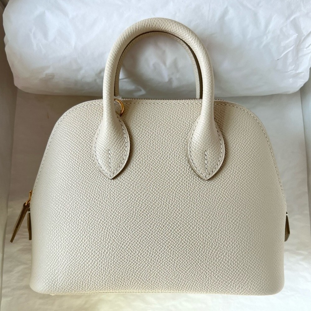 Hermes Bolide 1923 Mini Handmade Bag In Craie Epsom Calfskin LDBS241859