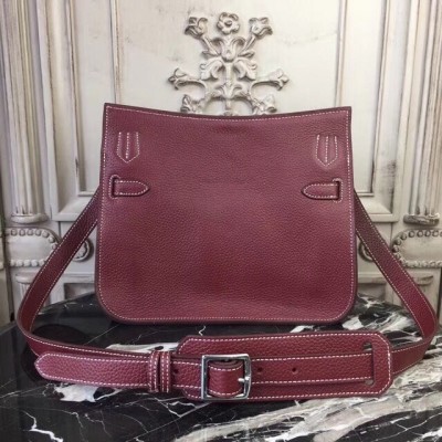 Hermes Bordeaux Clemence Jypsiere 28cm Bag LDBS241871