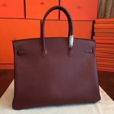 Hermes Bordeaux Epsom Birkin 40cm Handmade Bag LDBS241876