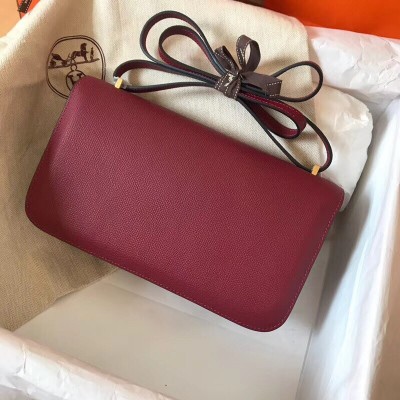 Hermes Bordeaux Epsom Constance Elan 25cm Bag LDBS241877