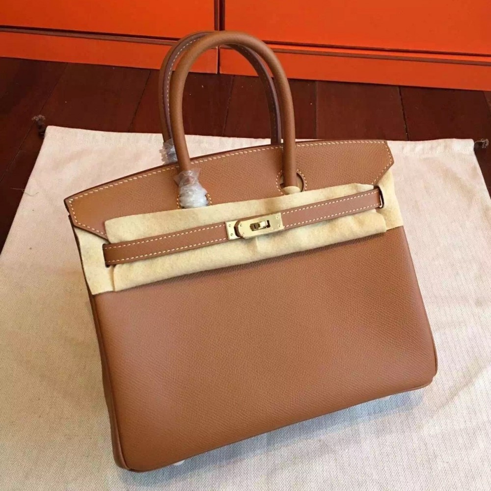 Hermes Brown Birkin 25cm Epsom Handmade Bag LDBS241885