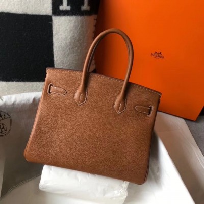 Hermes Brown Clemence Birkin 30cm Bag LDBS241869