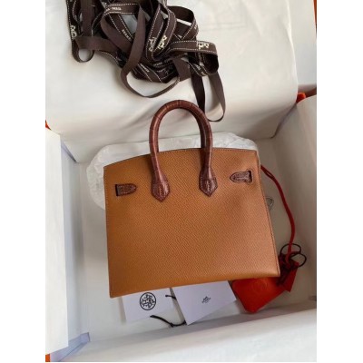 Hermes Brown Sac Faubourg Birkin 20 Sellier Limited Edition Bag LDBS241907