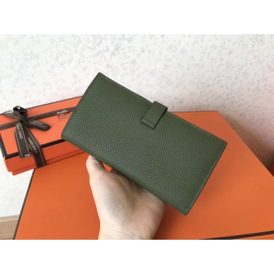 Hermes Canopee Clemence Bearn Gusset Wallet LDBS241918