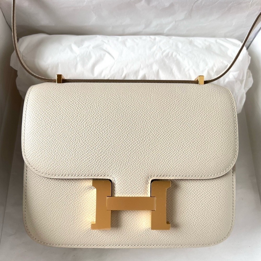 Hermes Constance 1-18 Mirror Bag In Nata Epsom Calfskin LDBS241943