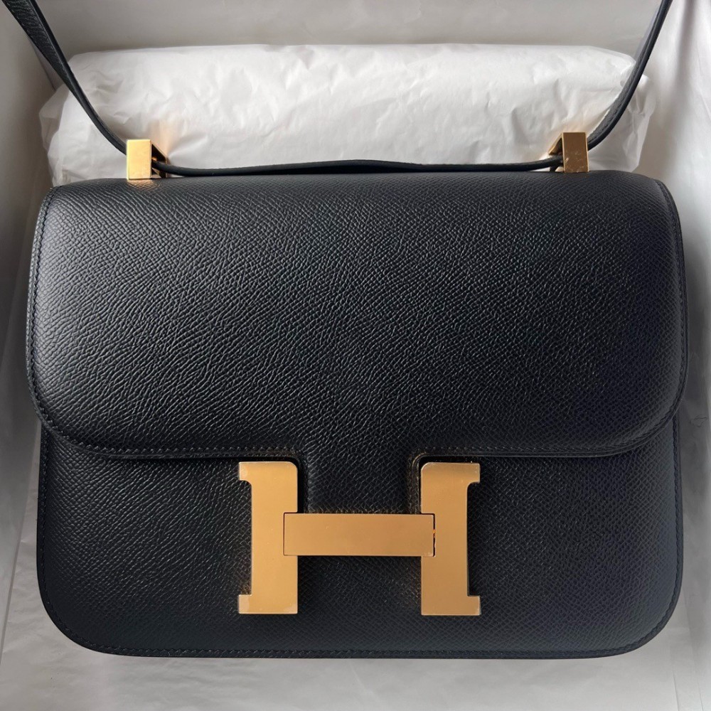 Hermes Constance 1-24 Mirror Bag In Black Epsom Calfskin LDBS241945