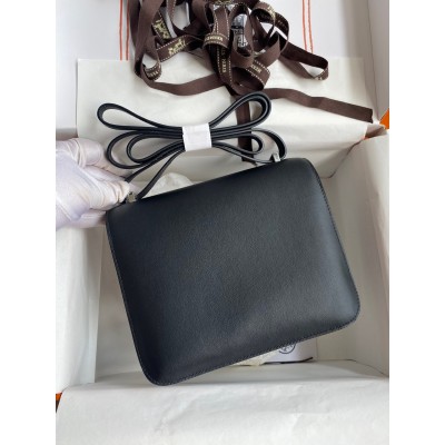 Hermes Constance 18 Handmade Bag In Black Swift Calfskin LDBS241960