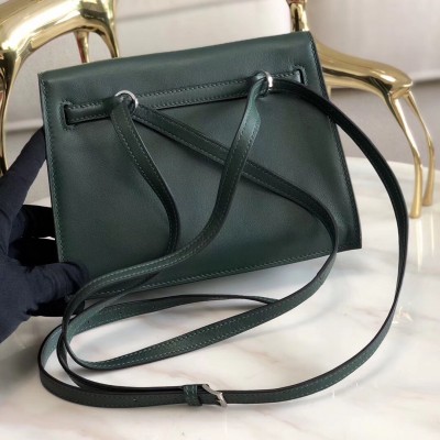 Hermes Dark Green Swift Kelly Danse Bag LDBS242028