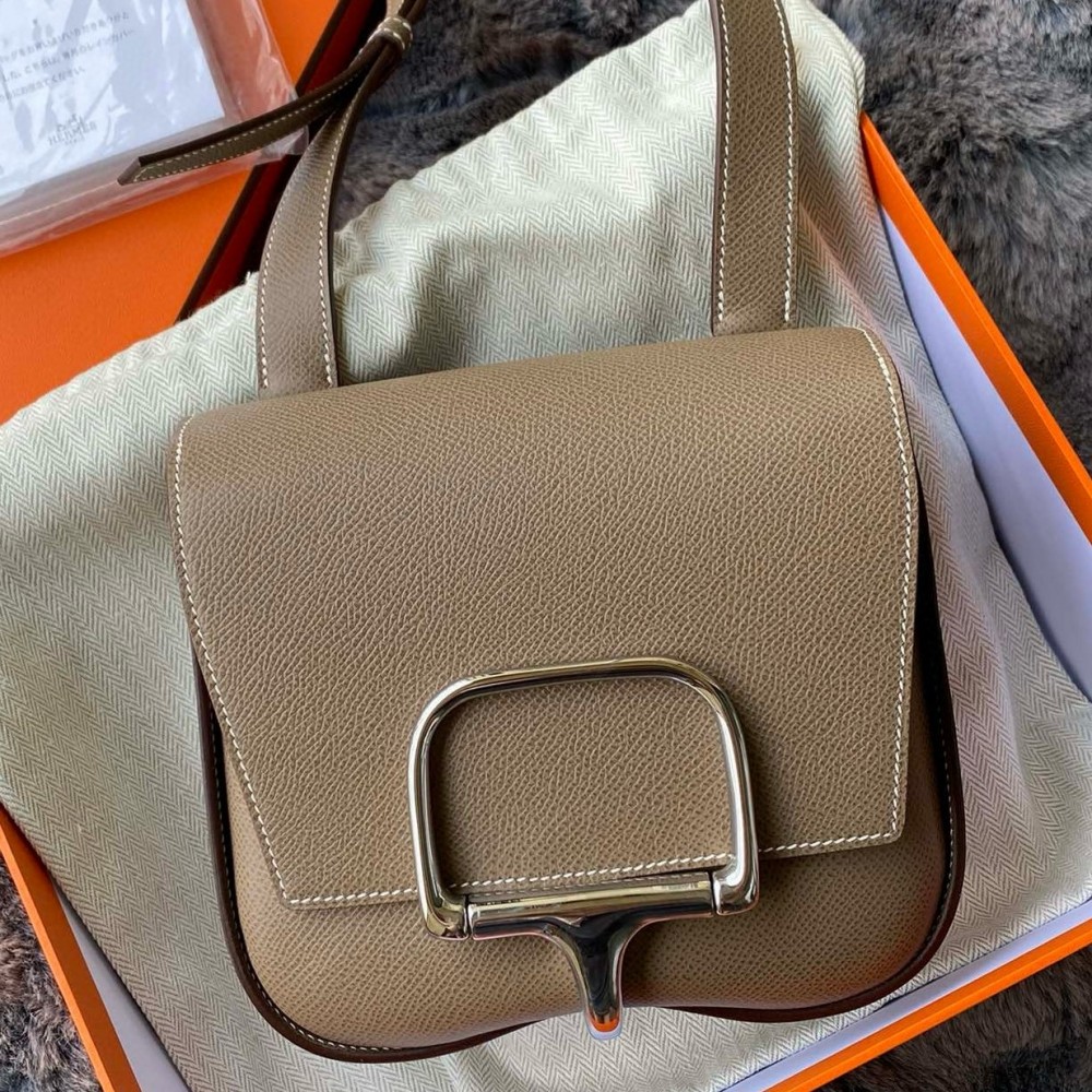 Hermes Della Cavalleria II Mini Bag in Taupe Epsom Calfskin LDBS242032