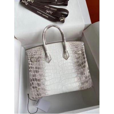 Hermes Diamond Birkin 25cm In Himalaya Niloticus Crocodile Skin LDBS242033