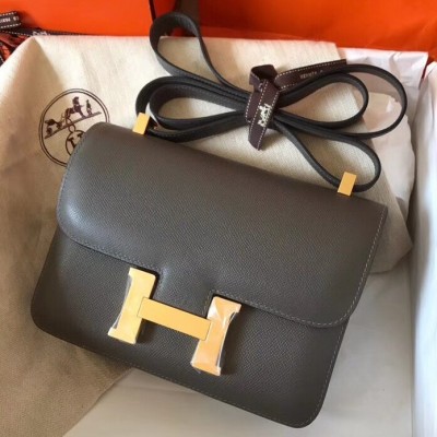 Hermes Epsom Constance 24cm Ardoise Handmade Bag LDBS242036