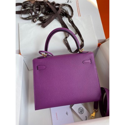 Hermes Epsom Kelly 25cm Sellier Handmade Anemone Bag LDBS242053