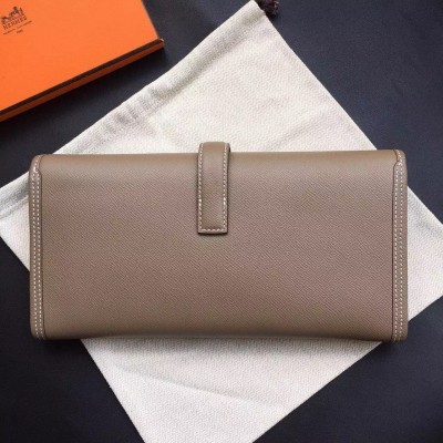 Hermes Etoupe Epsom Jige Elan 29 Clutch Bag LDBS242081