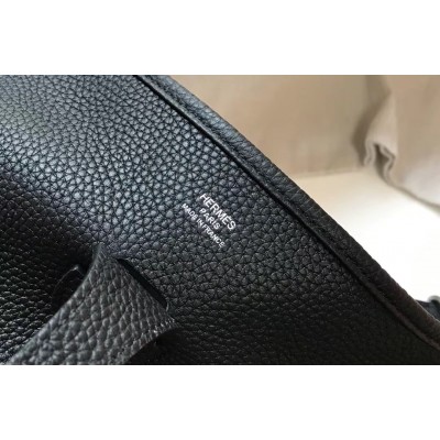 Hermes Evelyne III 29 Bag In Black Clemence Leather LDBS242082