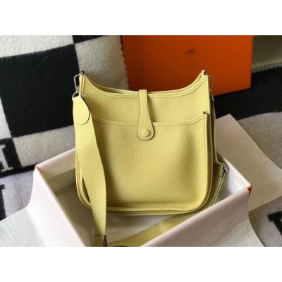 Hermes Evelyne III 29 Bag In Jaune Poussin Clemence Leather LDBS242090