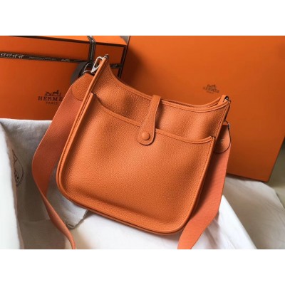 Hermes Evelyne III 29 Bag In Orange Clemence Leather LDBS242092