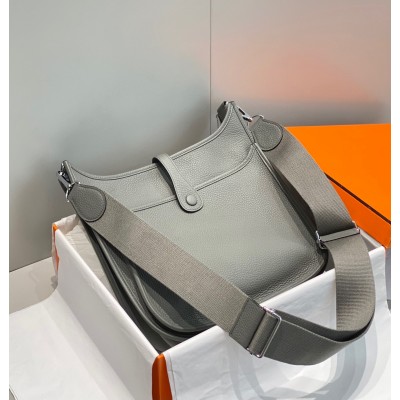 Hermes Evelyne III 29 Bag in Gris Meyer Clemence Leather LDBS242089