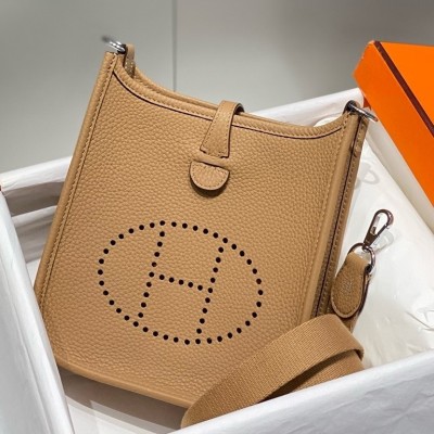 Hermes Evelyne III TPM Bag In Chai Clemence Leather LDBS242103