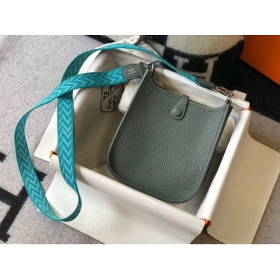 Hermes Evelyne III TPM Bag In Vert Amande Clemence Leather LDBS242113