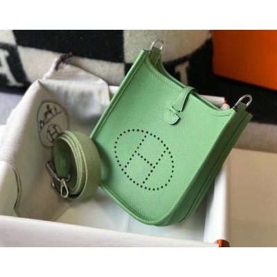 Hermes Evelyne III TPM Bag In Vert Criquet Clemence Leather LDBS242114