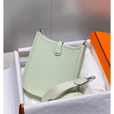 Hermes Evelyne III TPM Bag In Vert Fizz Clemence Leather LDBS242115